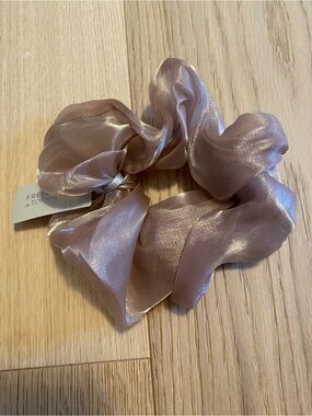 Topshop Shiny Mauve Scrunchie